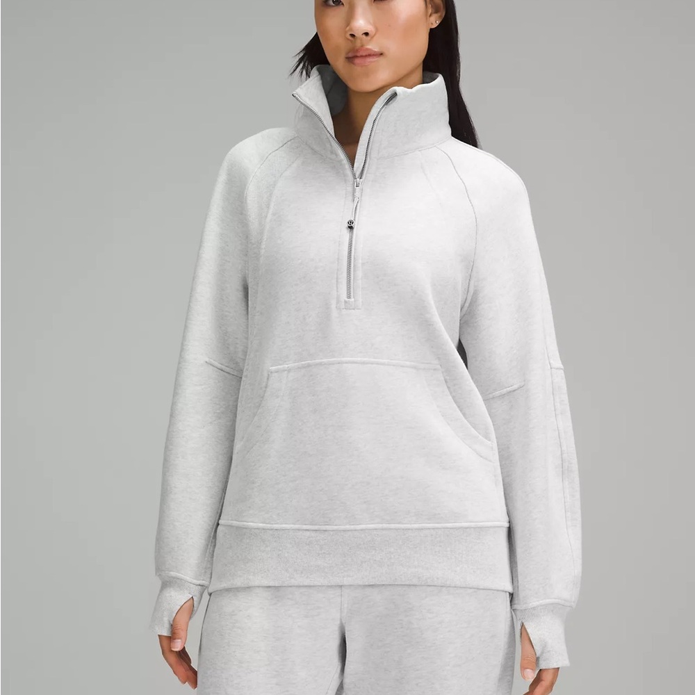 Scuba Oversized Funnel-Neck Half Zip
Long